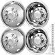 4 Pc Vevor 19.5 Wheel Simulators Cover Stainless Steel 2005-2020 Ford F450/f550