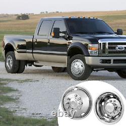 4 pc VEVOR 19.5 Wheel Simulators Cover Stainless Steel 2005-2020 Ford F450/F550