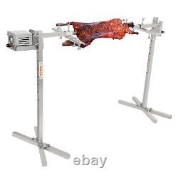 46 Electric BBQ Rotisserie Grill Spit Stainless Steel Grill 90lb Pig Lamb