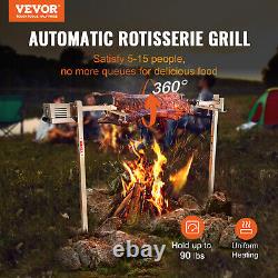 46 Electric BBQ Rotisserie Grill Spit Stainless Steel Grill 90lb Pig Lamb