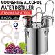 5/9.6/13.2gal Moonshine Still Alcohol Distiller Kit Water Wine Brewing Kit