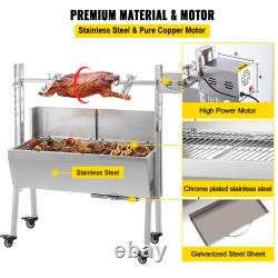 88Lbs/132Lbs BBQ Roaster Rotisserie Spit Electric Roaster Pig Goat Grill