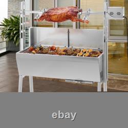 88Lbs/132Lbs BBQ Roaster Rotisserie Spit Electric Roaster Pig Goat Grill