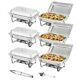 Chafing Dish Buffet Set 8qt Food Warmer Chafer Complete Set (6- Pack)