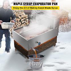 Divided 2x3 Maple Syrup Pan Stainless Steel Tig 18ga Sap Evaporator Dial Therm
