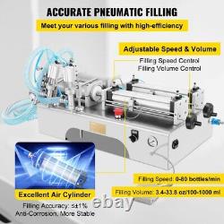 Double Heads 100-1000ML Liquid Filling Machine 2 Nozzles Pneumatic Bottle Filler