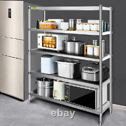 Kitchen Shelves Shelf Rack Stainless Steel Shelving Organizer Units 6072 inch