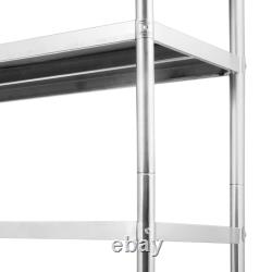 Kitchen Shelves Shelf Rack Stainless Steel Shelving and Organizer Units 4/5 Tier