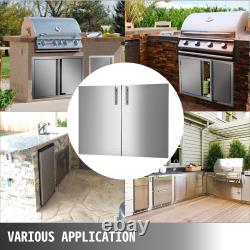 Outdoor Kitchen BBQ Island Stainless Steel Double Single Access BBQ Door 15 Size
