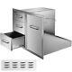 Outdoor Kitchen Door Drawer Combo 29.5wx21.6h With Propane Drawer Garbage Ring
