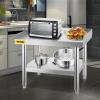Stainless Steel Table For Prep & Work Kitchen Equipment Stand 24/36/48/60 Inch
