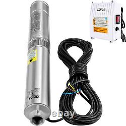 VEVOR 1-1/2HP 4 Deep Well Pump 276ft Submersible Pump 37GPM withControl Box 115V
