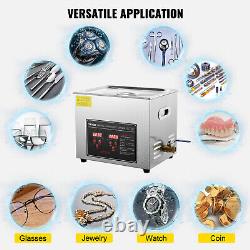 VEVOR 10L Ultrasonic Cleaner with Timer Heating Machine Digital Sonic Cleaner