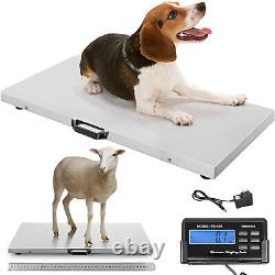 VEVOR 1100lbs Digital Livestock Scale Large Pet Dog Sheep Goat Scale Heavy Duty