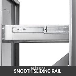 VEVOR 13.6 x 26 x 19.3 Lower Sliding Rails Steel Outdoor Kitchen Trash Drawer