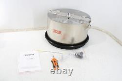 VEVOR 16 Inch Stainless Steel Leaf Trimmer w Clear Visibility Dome Silver