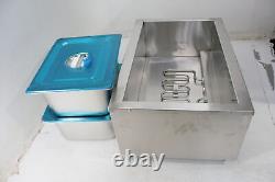 VEVOR 2 Pan Food Warmer 2 x 12QT Electric Steam Table 1500W Stainless Steel