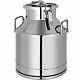 Vevor 20l Stainless Steel Milk Can Wine Pail Boiler Tote Jug Lid 5.25 Gallon