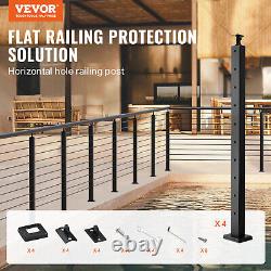 VEVOR 4pcs Cable Railing Post 36x1x2 Stainless Steel Level Drilled Deck Railing