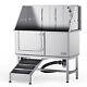 Vevor 50 Pet Dog Grooming Bath Tub Stainless Steel Wash Station With Ramp Left