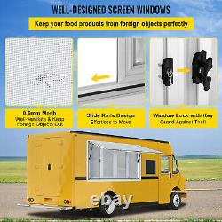 VEVOR 60X36in Concession Stand Trailer Serving Window with 4 Screen Windows