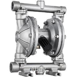 VEVOR Air-Operated Double Diaphragm Pump 1/2Inlet Outlet 304 Stainless Steel