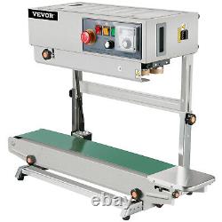 VEVOR Automatic Continuous Band Sealer Bag Sealing Machine 400°C Stainless Steel