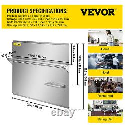 VEVOR Backsplash Stainless Steel Kitchen Range Hood Wall Tile Shield 36 x 29.5