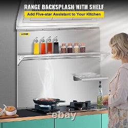 VEVOR Backsplash Stainless Steel Kitchen Range Hood Wall Tile Shield 36 x 30.7