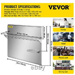 VEVOR Backsplash Stainless Steel Kitchen Range Hood Wall Tile Shield 36x30.7 In
