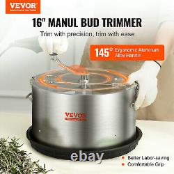VEVOR Bud Leaf Trimmer 16 inch Stainless Steel Manual Bud Trimmer Machine