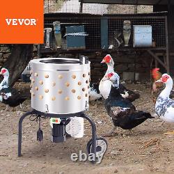 VEVOR Chicken Plucker Machine Feather Plucker Stainless Steel Drum 280RPM Motor