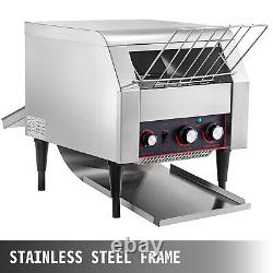 VEVOR Commercial Conveyor Toaster 450pcs/H Stainless Steel Bread Toaster 2.6KW