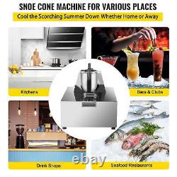 VEVOR Commercial Ice Cream Machine, Stainless Steel Crushed IceShavedIceMachine