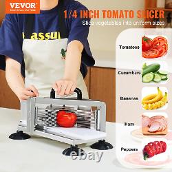 VEVOR Commercial Tomato Slicer, 1/4 inch Tomato Cutter Slicer, Stainless Steel