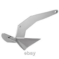 VEVOR Delta Style Boat Anchor 18lb 25-40ft 316 Stainless Steel Non-Hinged Plow
