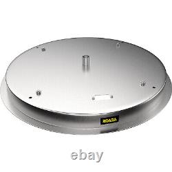 VEVOR Drop in Fire Pit Pan Round Gas Burner 31 x 31 Stainless Steel