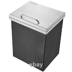 VEVOR Drop-in Ice Chest 14x12x18 Ice Cooler Ice Bin Stainless Steel withCover