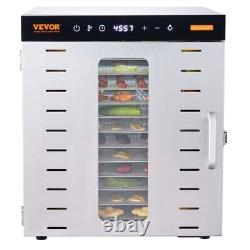 VEVOR Food Dehydrator Machine, 10 Stainless Steel Trays, 1000W Electric Food
