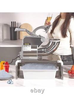 VEVOR Ice Crushers Machine, 661lbs/Hour Electric Snow Cone Maker Stainless Steel