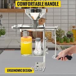 VEVOR Manual Oil Press Stainless Steel Oil Press Machine Nut and Seed Oil Press