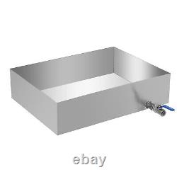VEVOR Maple Syrup Evaporator Pan 18X24X6 Inch Stainless Steel Tig 18ga with Valve