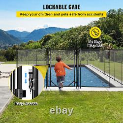 VEVOR Pool Fence Gate 4' x 2.5' Stainless Steel for Swimming Pool Security