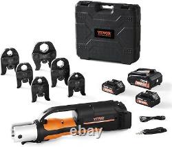 VEVOR Pro Press Tool, 18V Electric Pipe Crimping Tool 1/2 to 2 Stainless Steel