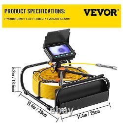 VEVOR Sewer Camera 164FT/50M HD Drain Pipe Inspection Camera 4.3 In LCD Monitor