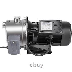 VEVOR Shallow Well Jet Pump 0.75 HP 18.5 GPM withPressure Switch Stainless Steel
