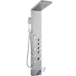 VEVOR Shower Panel Tower System Stainless Steel 4 Modes Rainfall Waterfall Jets
