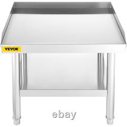 VEVOR Stainless Steel Equipment Grill Stand, 24 x 28 x 24 Inches Stainless Table
