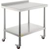 Vevor Stainless Steel Prep Table, 30 X 24 X 35 Inch, 440lbs Load Capacity Heavy