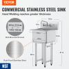 Vevor Stainless Steel Prep & Utility Sink Commercial Single Bowl Sinks